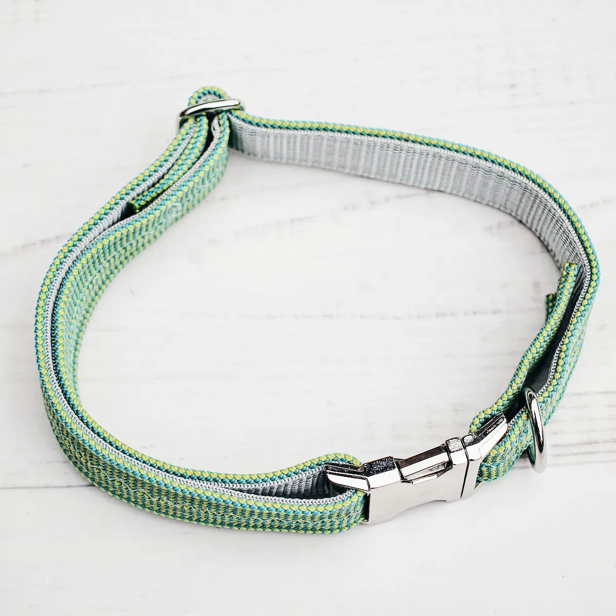 Kletterseil Halsband grün / gelb