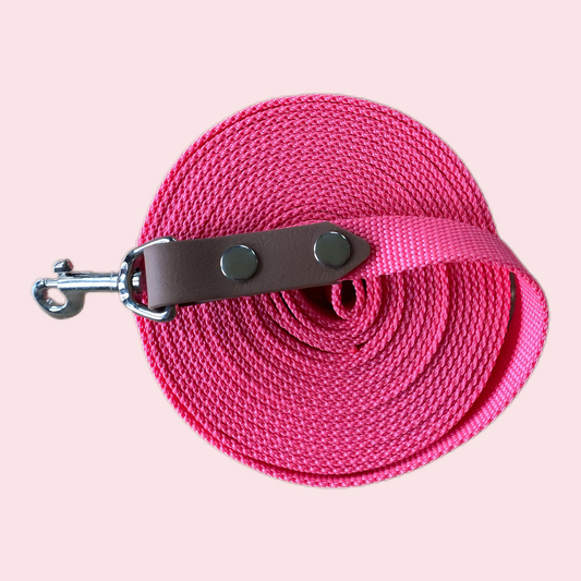 Schleppleine | pink | 5m 10m 12m handmade