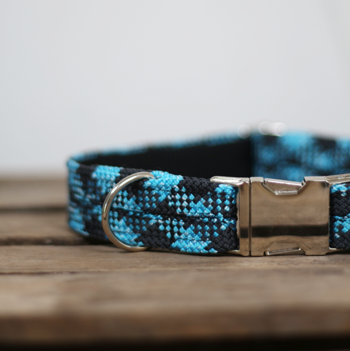 kletterseil halsband blau schwarz