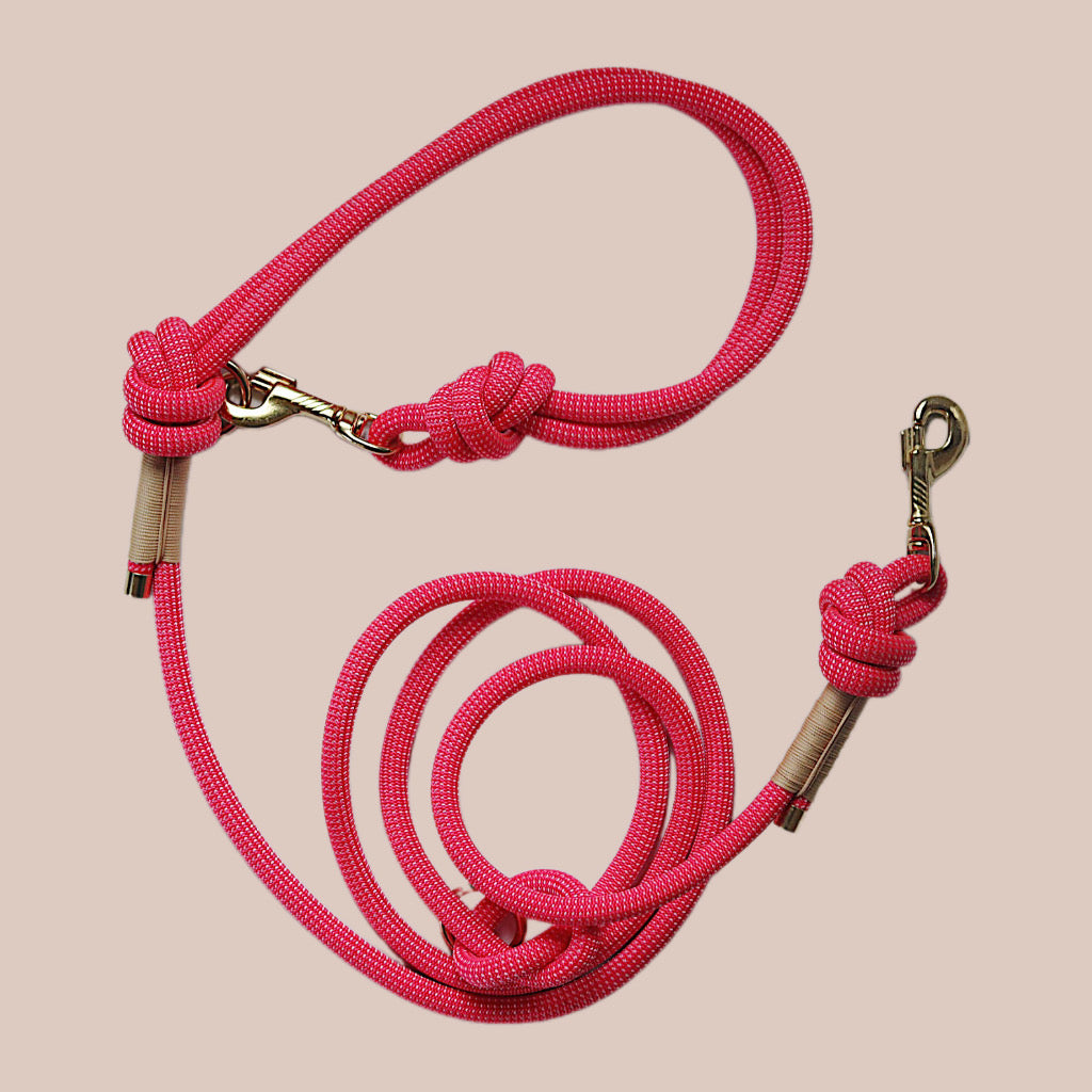 Kletterseil Hundeleine rosa / pink | PREMIUM
