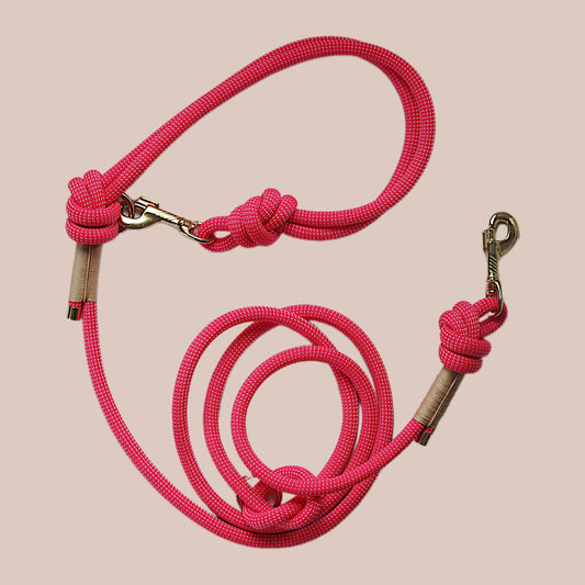 Kletterseil Hundeleine rosa / pink | PREMIUM